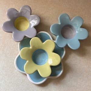 🌸FLOWER CANDLE HOLDER SET🌸